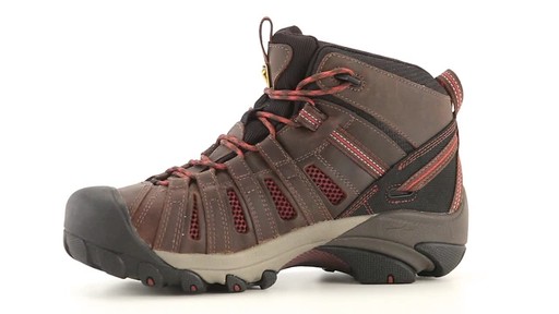 KEEN Utility Men's Flint Mid Steel Toe Work Boots 360 View - image 4 from the video