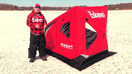 Eskimo Evo 1-man Crossover Ice Shelter - image 5 from the video