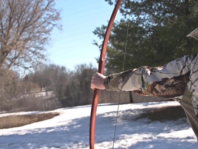 Rudder Bows Archery Handmade Hickory Longbow - image 7 from the video