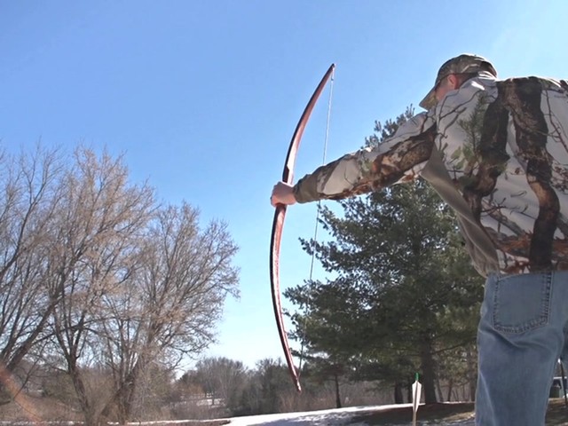 Rudder Bows Archery Handmade Hickory Longbow - image 9 from the video