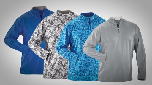 Guide Gear Men's Performance Fishing Pullover Shirt Quarter Zip - image 10 from the video