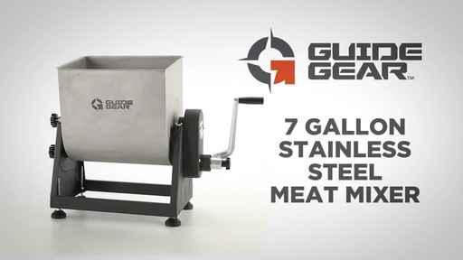 Guide Gear 7 Gallon Stainless Steel Meat Mixer with Tilt - image 1 from the video