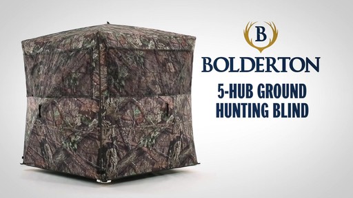 Bolderton 5-Hub Ground Hunting Blind - image 1 from the video