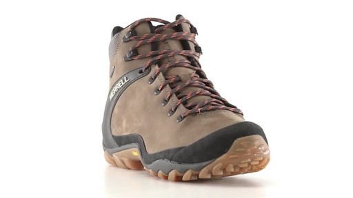 Merrell Men's Chameleon 8 Leather Mid Waterproof Hiking Boots - image 3 from the video