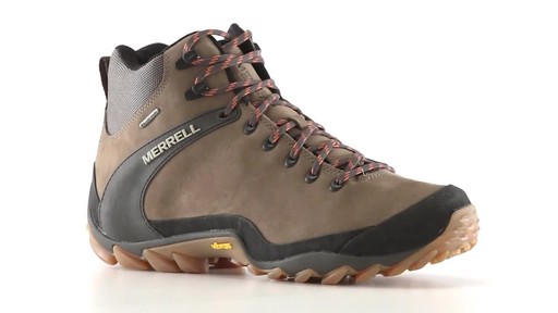 Merrell Men's Chameleon 8 Leather Mid Waterproof Hiking Boots - image 4 from the video