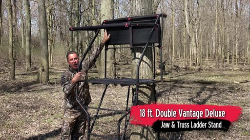 Primal Tree Stands 22' Mac Daddy Deluxe Ladder Tree Stand With Jaw And Truss Stabilizer System - image 5 from the video