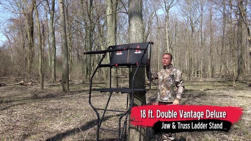 Primal Tree Stands 22' Mac Daddy Deluxe Ladder Tree Stand With Jaw And Truss Stabilizer System - image 6 from the video