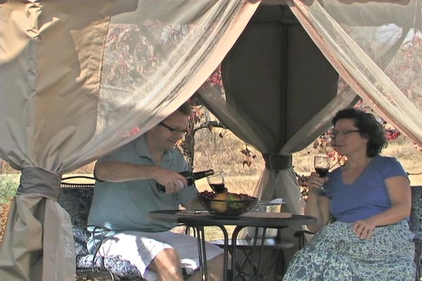 CASTLECREEK Pop-Up Gazebo with Bug Netting 12' x 12' - image 1 from the video