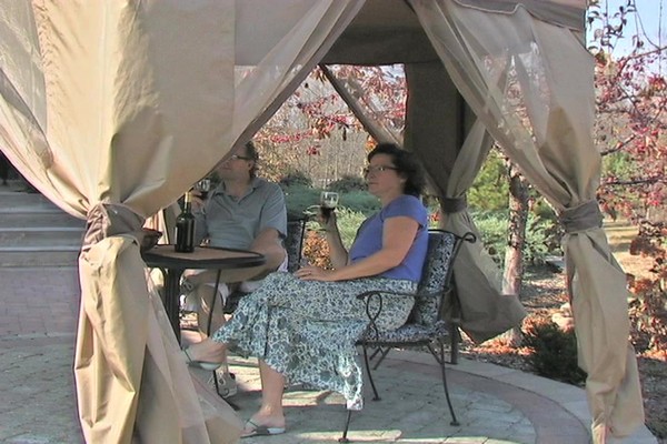 CASTLECREEK Pop-Up Gazebo with Bug Netting 12' x 12' - image 7 from the video