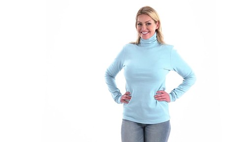 Guide Gear Women's Turtleneck Long-Sleeve Shirt 360 View - image 10 from the video