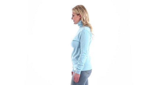 Guide Gear Women's Turtleneck Long-Sleeve Shirt 360 View - image 6 from the video