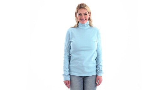 Guide Gear Women's Turtleneck Long-Sleeve Shirt 360 View - image 8 from the video