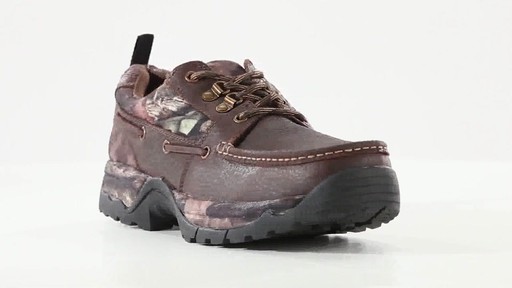 Guide Gear Men's Rugged Moc Shoes Waterproof 360 View - image 2 from the video