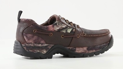 Guide Gear Men's Rugged Moc Shoes Waterproof 360 View - image 3 from the video