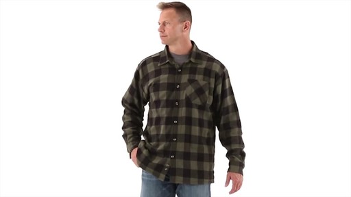 Guide Gear Men's Thermal Lined Flannel Shirt 360 View - image 10 from the video