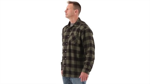 Guide Gear Men's Thermal Lined Flannel Shirt 360 View - image 9 from the video