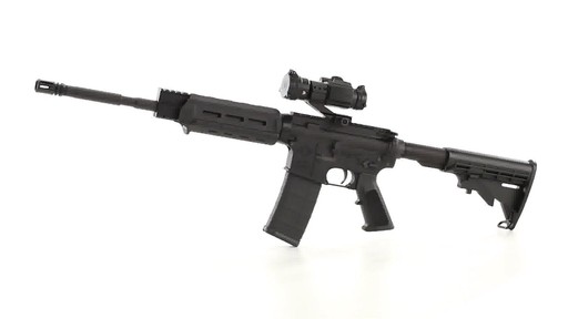 APF Econo Carbine Semi-Automatic .223 Wylde Vortex Strikefire II Red-Dot Scope 30 1 Rounds 360 View - image 1 from the video
