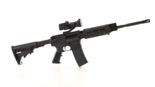 APF Econo Carbine Semi-Automatic .223 Wylde Vortex Strikefire II Red-Dot Scope 30 1 Rounds 360 View - image 6 from the video