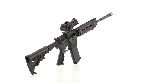 APF Econo Carbine Semi-Automatic .223 Wylde Vortex Strikefire II Red-Dot Scope 30 1 Rounds 360 View - image 8 from the video