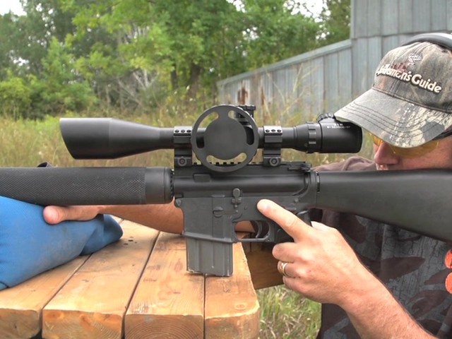AIM Sports® 8-32x50 mm Mil Dot Illuminated Reticle Bubble Level Scope - image 2 from the video