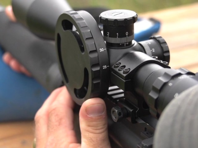 AIM Sports® 8-32x50 mm Mil Dot Illuminated Reticle Bubble Level Scope - image 8 from the video