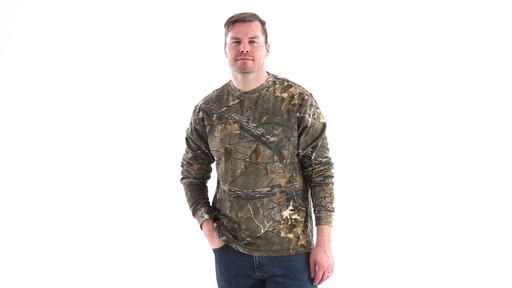 Guide Gear Men's Realtree Xtra Henley Shirt 360 View - image 10 from the video