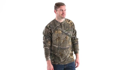 Guide Gear Men's Realtree Xtra Henley Shirt 360 View - image 2 from the video