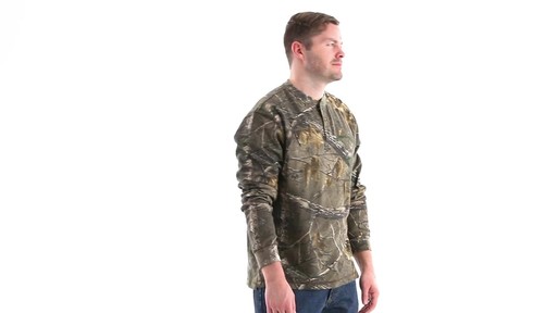 Guide Gear Men's Realtree Xtra Henley Shirt 360 View - image 3 from the video
