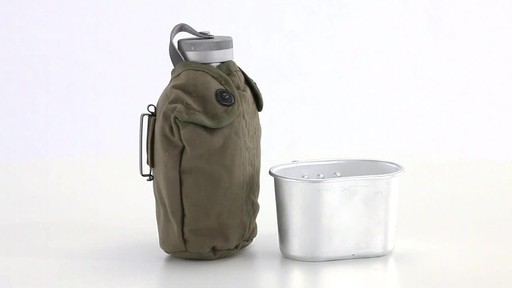 Italian Military Surplus Canteen Cup and Cover Set New 360 View - image 6 from the video