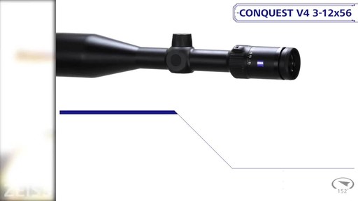 Zeiss Conquest V4 3-12x56mm #20 Z-Plex Rifle Scope - image 7 from the video