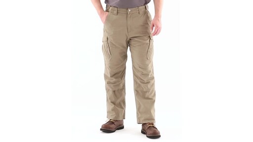 Guide Gear Men's Fleece Lined Canvas Work Pants 360 View - image 10 from the video