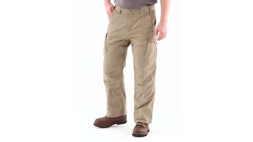 Guide Gear Men's Fleece Lined Canvas Work Pants 360 View - image 8 from the video
