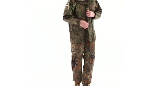German Men's Military Field Pants with GORE-TEX Flectarn Camo 360 View - image 1 from the video