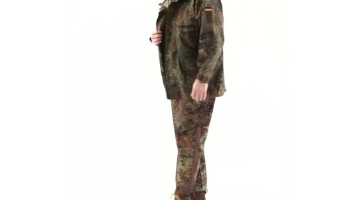 German Men's Military Field Pants with GORE-TEX Flectarn Camo 360 View - image 7 from the video