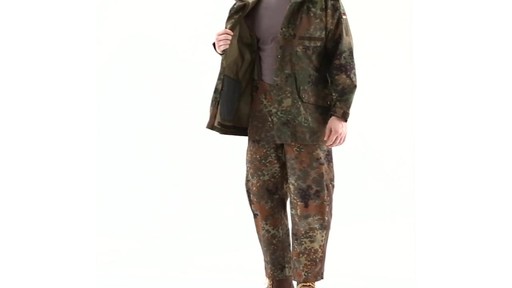 German Men's Military Field Pants with GORE-TEX Flectarn Camo 360 View - image 8 from the video