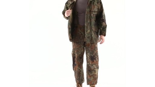 German Men's Military Field Pants with GORE-TEX Flectarn Camo 360 View - image 9 from the video