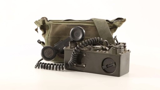 U.S. Military Surplus TA-312 PT Field Telephone Used 360 View - image 1 from the video
