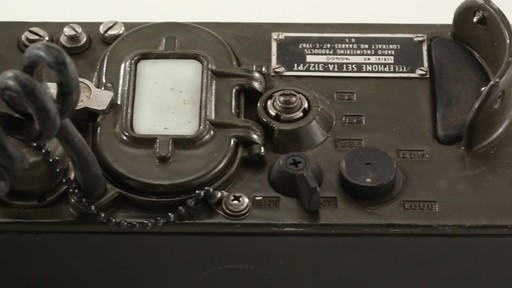 U.S. Military Surplus TA-312 PT Field Telephone Used 360 View - image 10 from the video