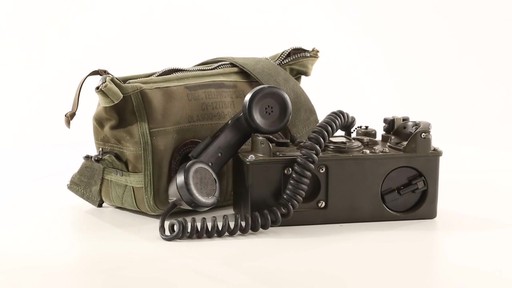 U.S. Military Surplus TA-312 PT Field Telephone Used 360 View - image 2 from the video