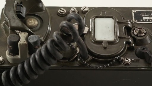U.S. Military Surplus TA-312 PT Field Telephone Used 360 View - image 8 from the video