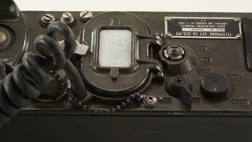 U.S. Military Surplus TA-312 PT Field Telephone Used 360 View - image 9 from the video