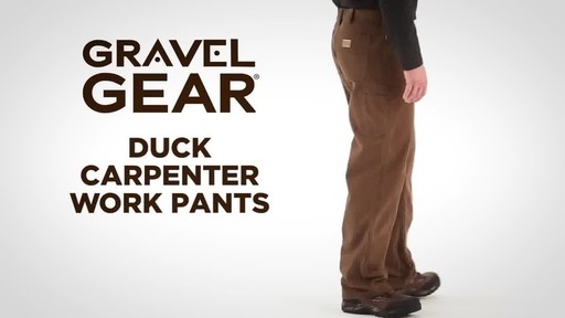 Gravel Gear Men's Duck Carpenter Work Pants - image 1 from the video