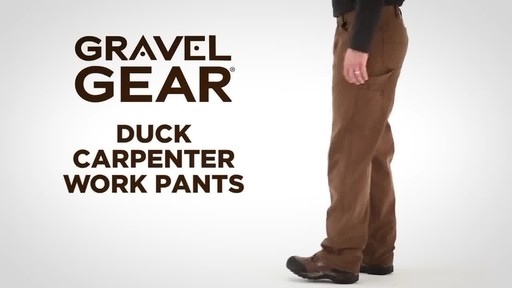 Gravel Gear Men's Duck Carpenter Work Pants - image 2 from the video