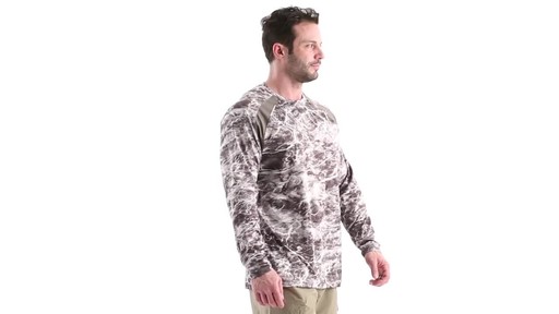 Guide Gear Men's Performance Fishing Long Sleeve Shirt Mossy Oak Elements Agua 360 View - image 2 from the video