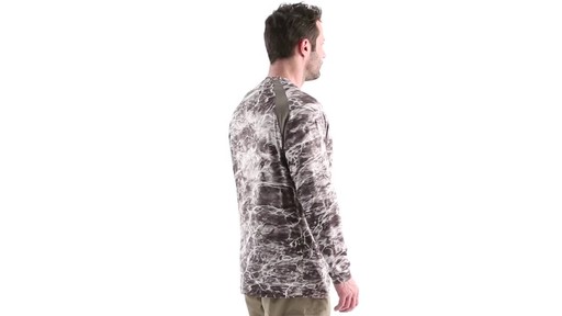 Guide Gear Men's Performance Fishing Long Sleeve Shirt Mossy Oak Elements Agua 360 View - image 3 from the video