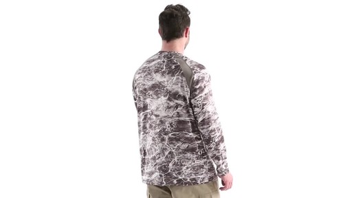 Guide Gear Men's Performance Fishing Long Sleeve Shirt Mossy Oak Elements Agua 360 View - image 4 from the video