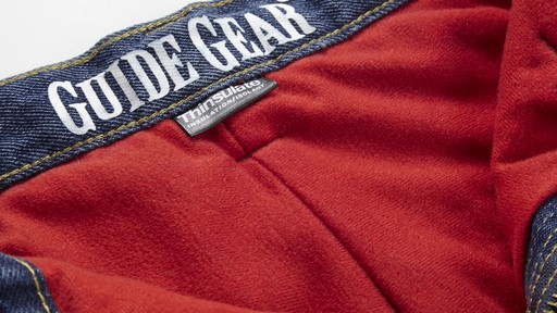 Guide Gear Men's Insulated Stone Washed Jeans 100 Grams 360 View - image 10 from the video
