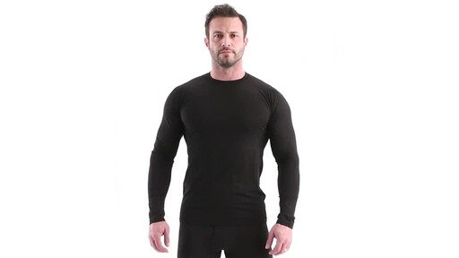 Guide Gear Men's Lightweight Base Layer Crew Top 360 View - image 10 from the video