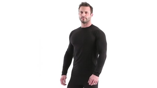 Guide Gear Men's Lightweight Base Layer Crew Top 360 View - image 9 from the video