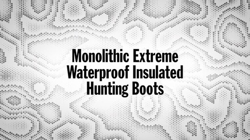 Guide Gear Monolithic Extreme Waterproof Insulated Hunting Boots 2400-gram Thinsulate Ultra - image 1 from the video